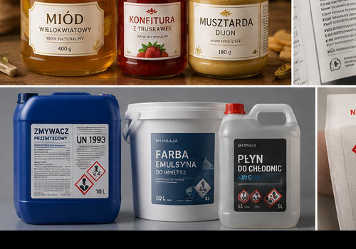 Etykiety spożywcze — miód, konfitury, przetwory